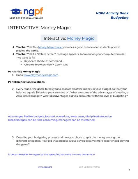 NGPF's Money Magic: Empowering Students to Take Control of Their Financial Future
